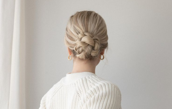 bun tressé